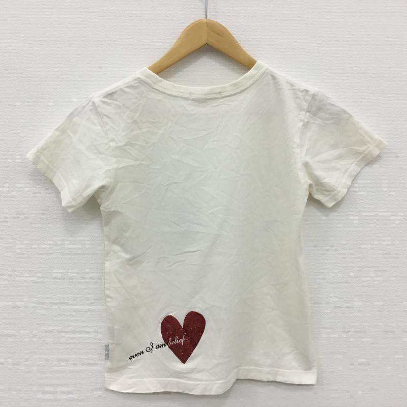 アースミュージックアンドエコロジー earth music&ecology Tシャツ 半袖 S プリント 白 / ホワイト /  レディース USED 古着 中古 10000584