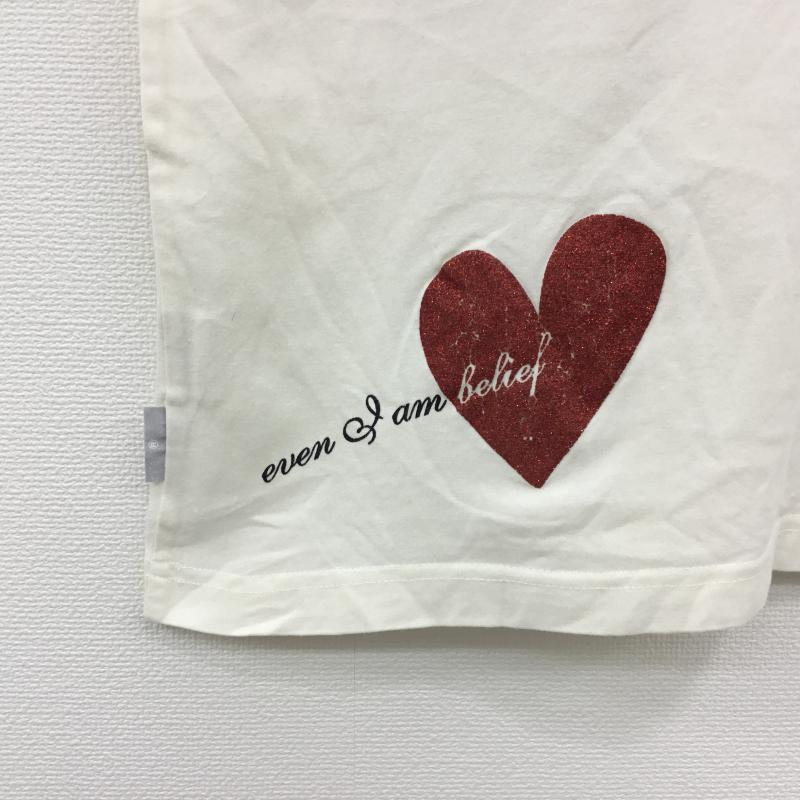 アースミュージックアンドエコロジー earth music&ecology Tシャツ 半袖 S プリント 白 / ホワイト /  レディース USED 古着 中古 10000584