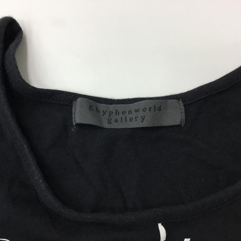 イーハイフンワールドギャラリー E hyphen world gallery Tシャツ 半袖 プリント 黒 / ブラック / X 白 / ホワイト /  レディース USED 古着 中古 10000606