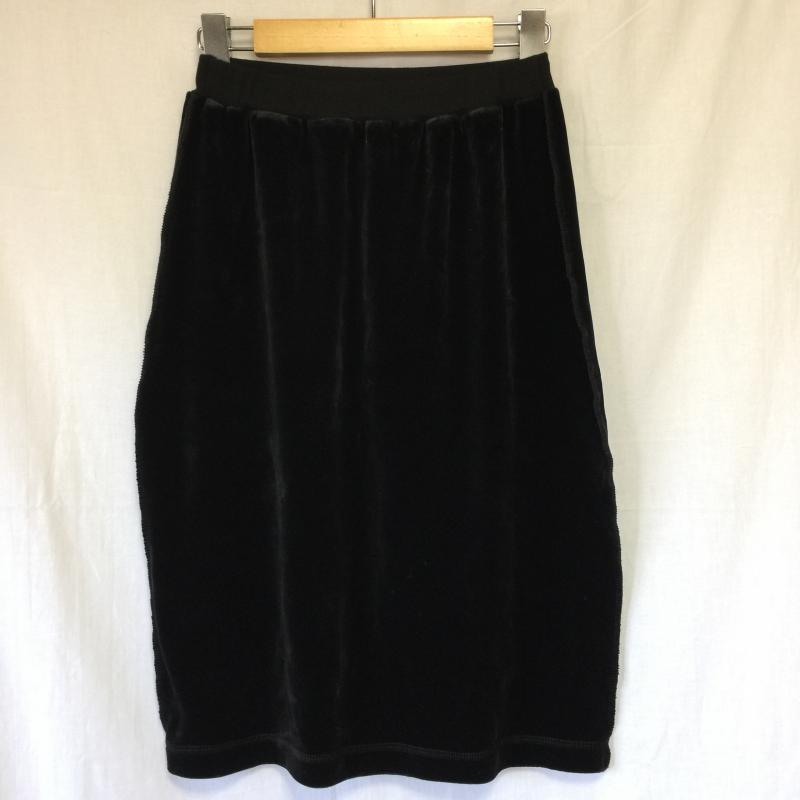 ソニアリキエル SONIA RYKIEL スカート ひざ丈スカート S 無地 黒 / ブラック /  レディース USED 古着 中古 10000716