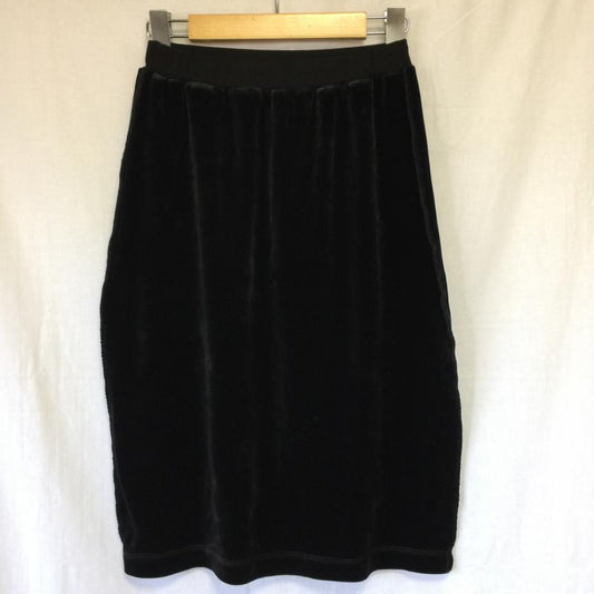 ソニアリキエル SONIA RYKIEL スカート ひざ丈スカート S 無地 黒 / ブラック /  レディース USED 古着 中古 10000716