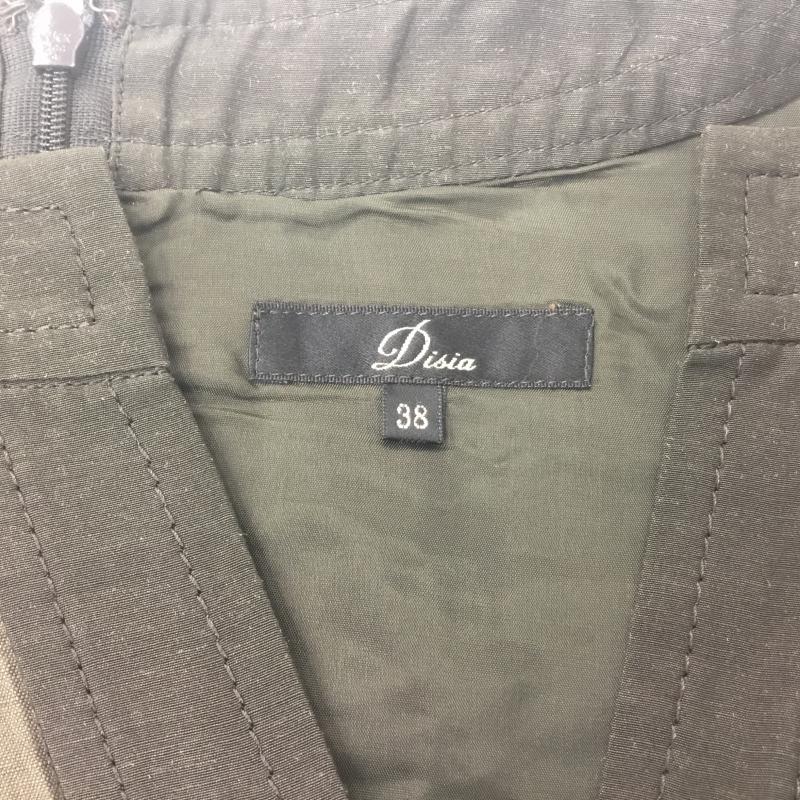 ディジア Disia ワンピース ひざ丈スカート 38 無地 茶 / ブラウン /  レディース USED 古着 中古 10000728