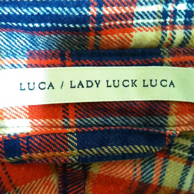 レディラックルカ LADY LUCK LUCA シャツ、ブラウス 長袖 チェック 白 / ホワイト / X 紺 / ネイビー / X 赤 / レッド /  レディース USED 古着 中古 10000821