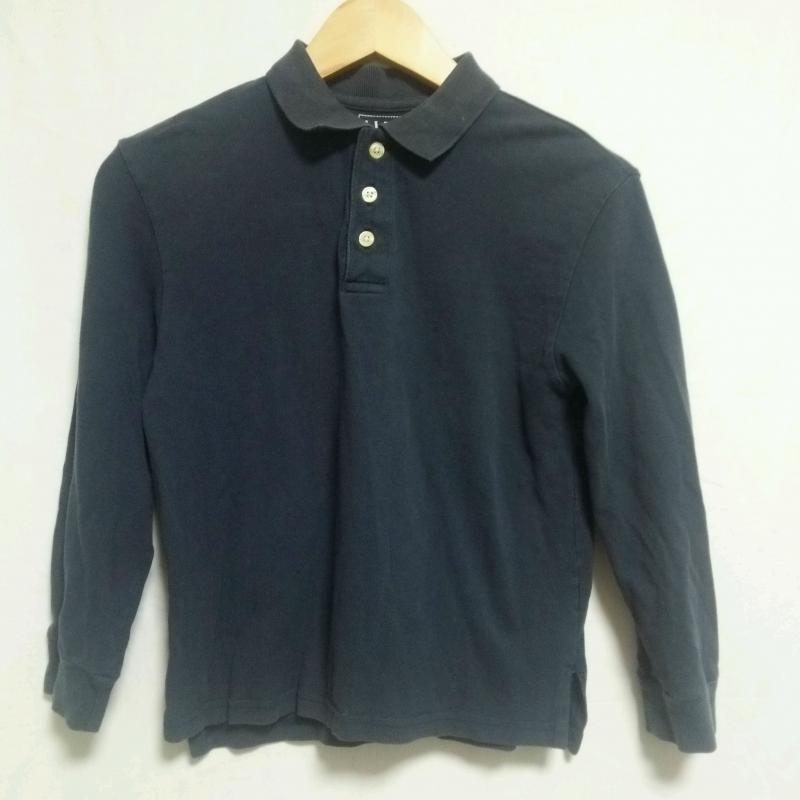 エルエルビーン L.L.Bean ポロシャツ 長袖 無地 紺 / ネイビー /  ボーイズ USED 古着 中古 10000836