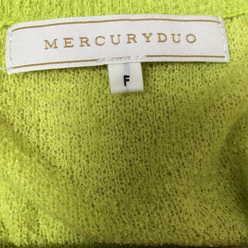 マーキュリーデュオ MERCURYDUO カーディガン 長袖 FREE 無地 緑 / グリーン /  レディース USED 古着 中古 10000856