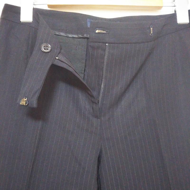 ブルックス ブラザーズ BROOKS BROTHERS パンツ スラックス 7 ストライプ 黒 / ブラック /  レディース USED 古着 中古 10000897