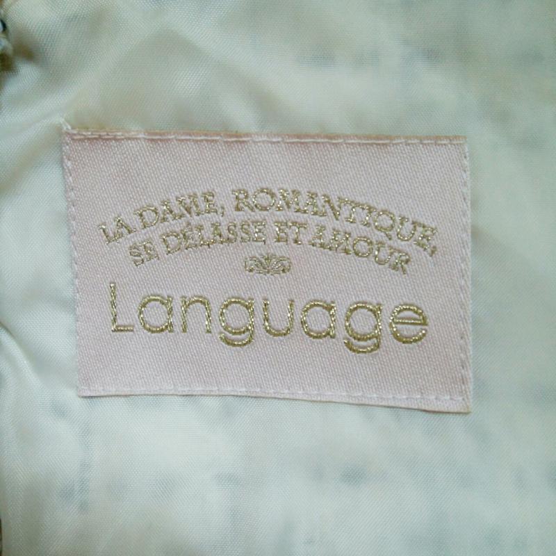 ランゲージ Language トップス トップス  白 / ホワイト / X 金 / ゴールド / X ベージュ / ベージュ /  レディース USED 古着 中古 10001020