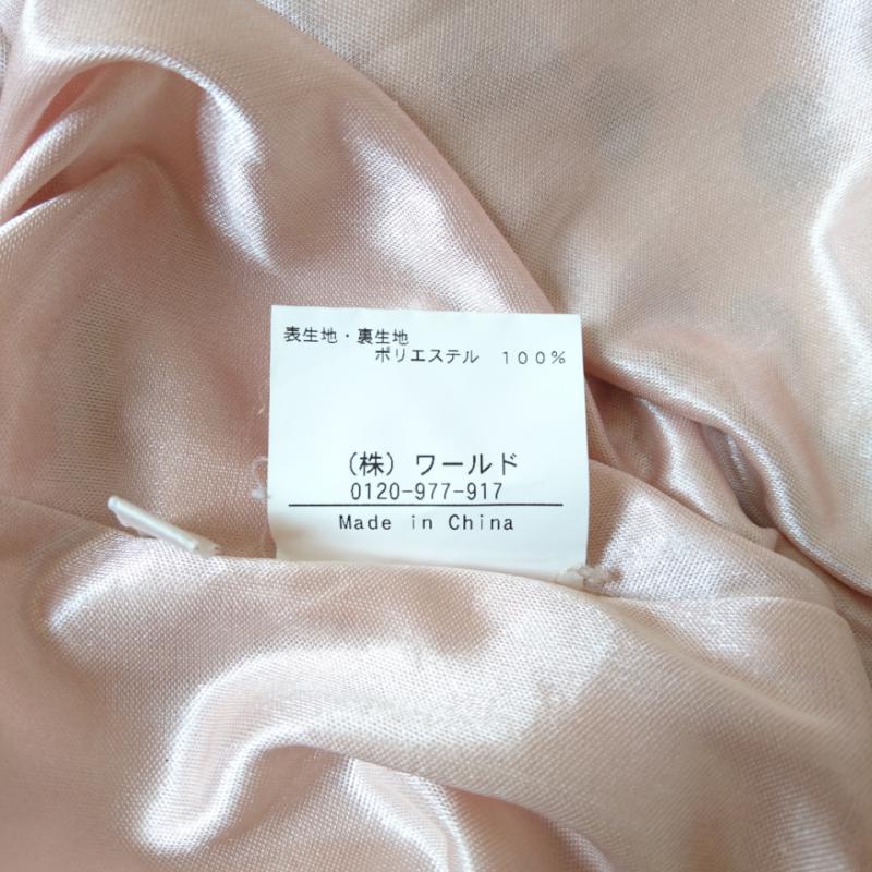 エージーバイアクアガール AGBYAQUAGIRL ワンピース ひざ丈スカート S ドット ベージュ / ベージュ / X 黒 / ブラック /  レディース USED 古着 中古 10001136