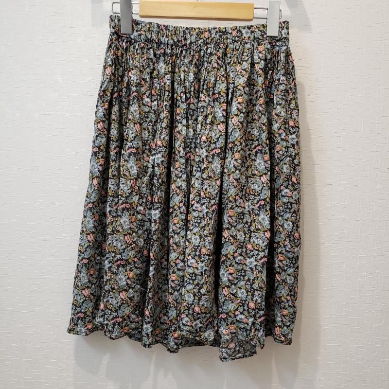 サマンサモスモスエヘカソポ SM2ehkasopo スカート ひざ丈スカート M 花柄 緑 / グリーン / X 桃 / ピンク /  レディース USED 古着 中古 10001271