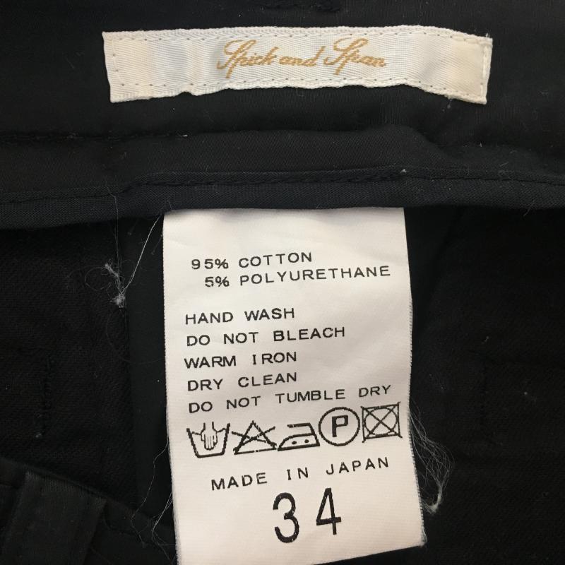 スピック＆スパン Spick & Span パンツ スラックス 34インチ 無地 黒 / ブラック /  レディース USED 古着 中古 10001328