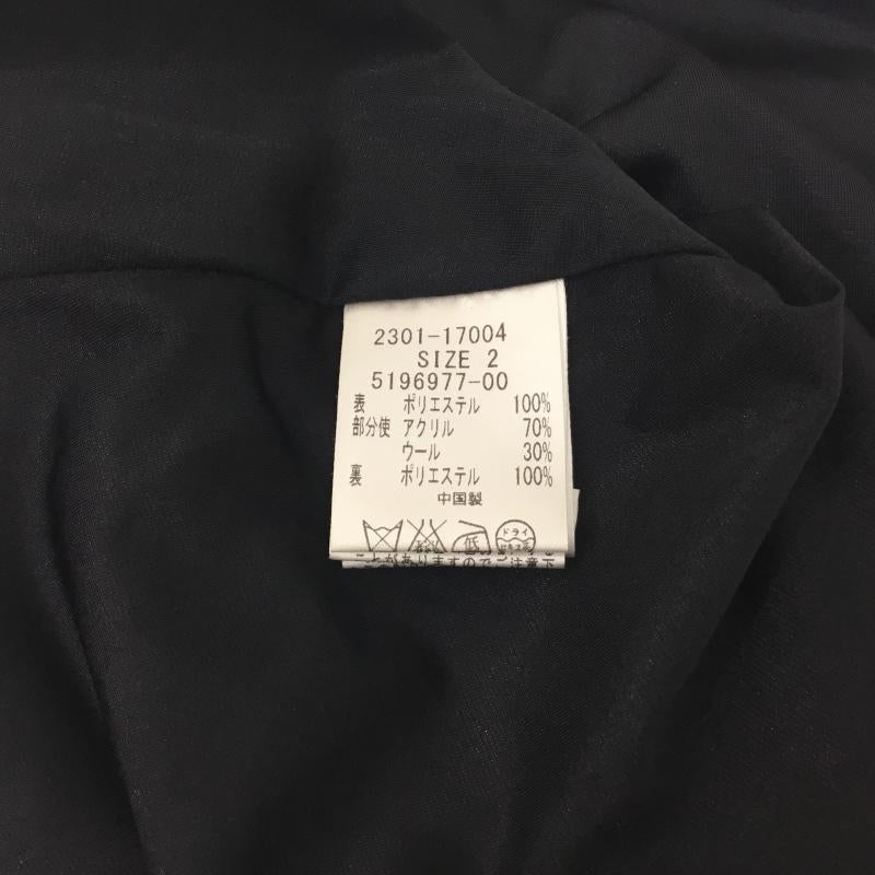 ビッキークチュール VICKYCOUTURE チュニック 長袖 2 無地 黒 / ブラック /  レディース USED 古着 中古 10001374