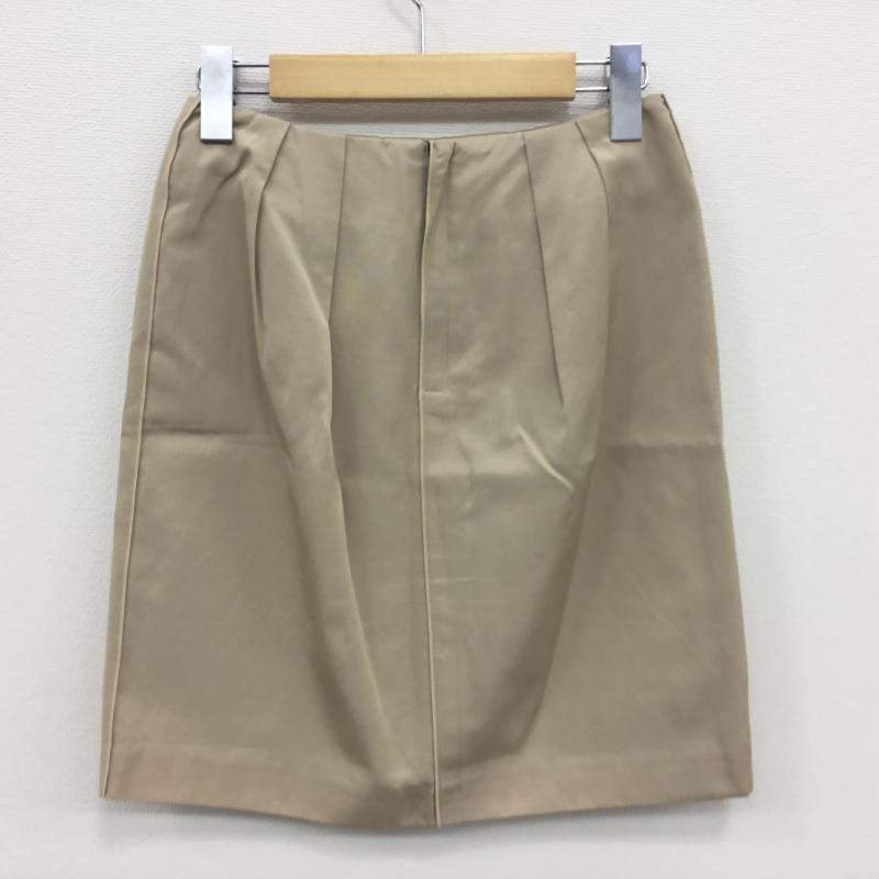 イネド INED スカート ひざ丈スカート 7 無地 ベージュ / ベージュ /  レディース USED 古着 中古 10001375