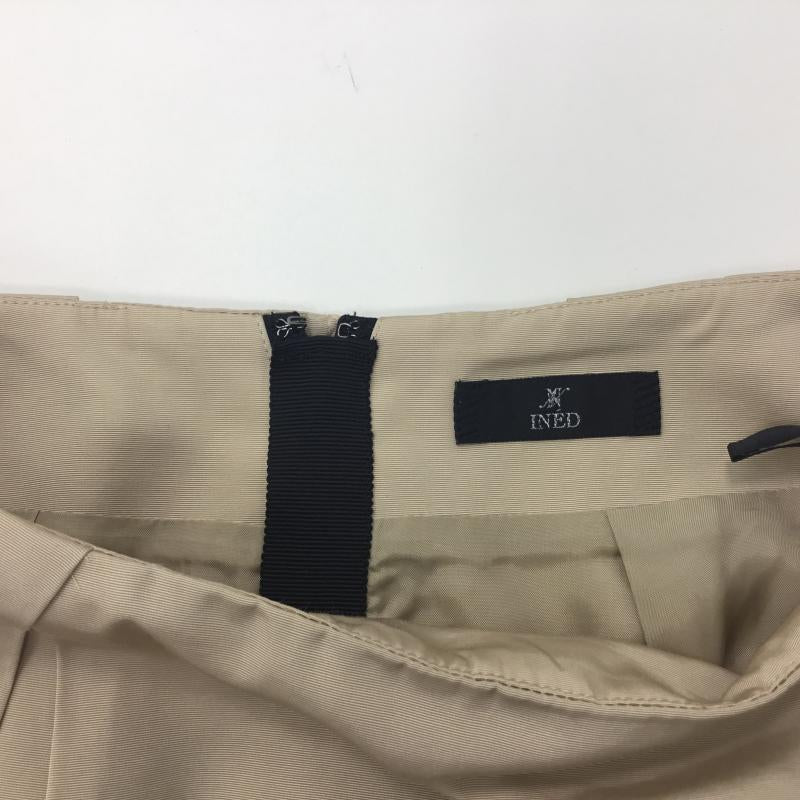 イネド INED スカート ひざ丈スカート 7 無地 ベージュ / ベージュ /  レディース USED 古着 中古 10001375