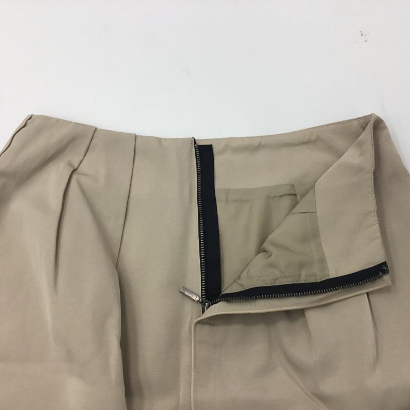 イネド INED スカート ひざ丈スカート 7 無地 ベージュ / ベージュ /  レディース USED 古着 中古 10001375