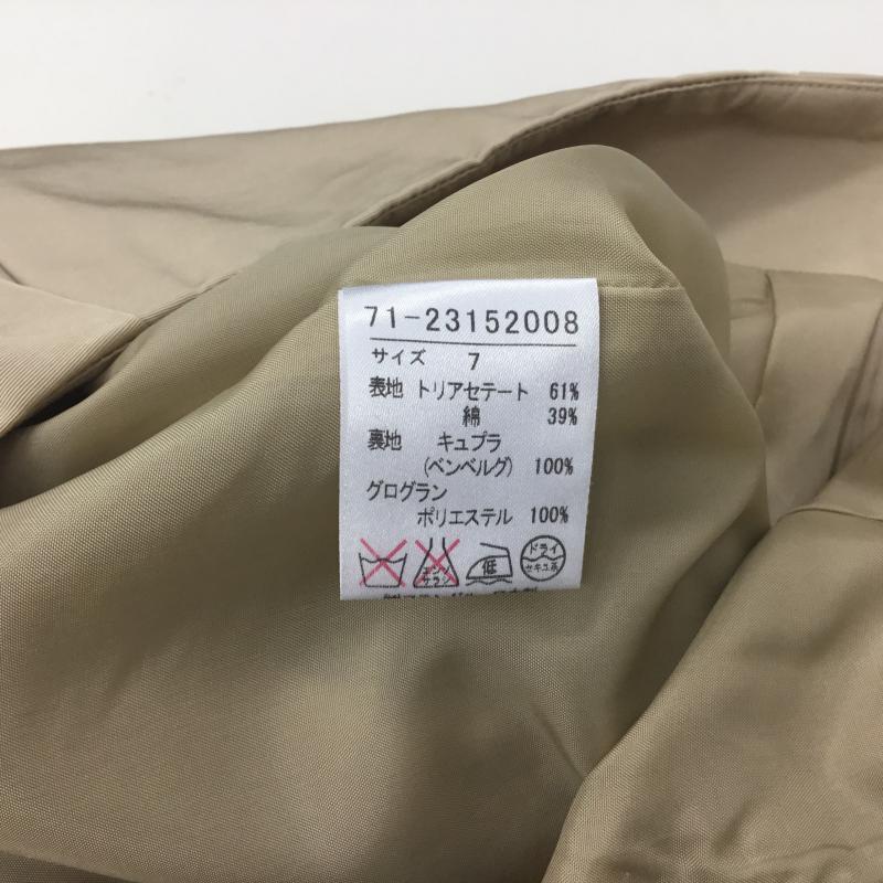 イネド INED スカート ひざ丈スカート 7 無地 ベージュ / ベージュ /  レディース USED 古着 中古 10001375