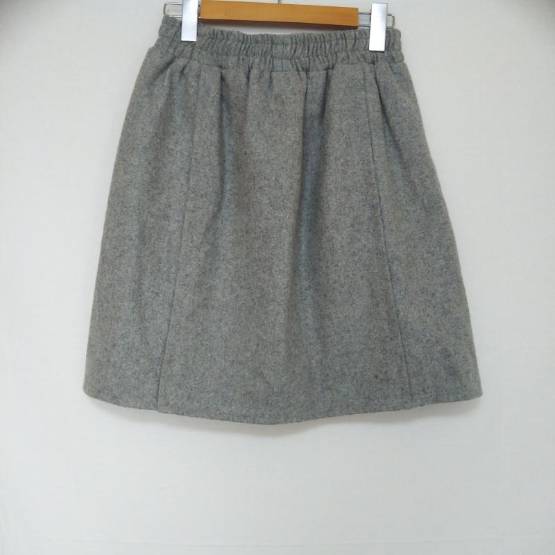 ユナイテッドアローズスタイルフォーリ UNITED ARROWS Style for Living スカート ミニスカート 無地 灰 / グレー /  レディース USED 古着 中古 10001391
