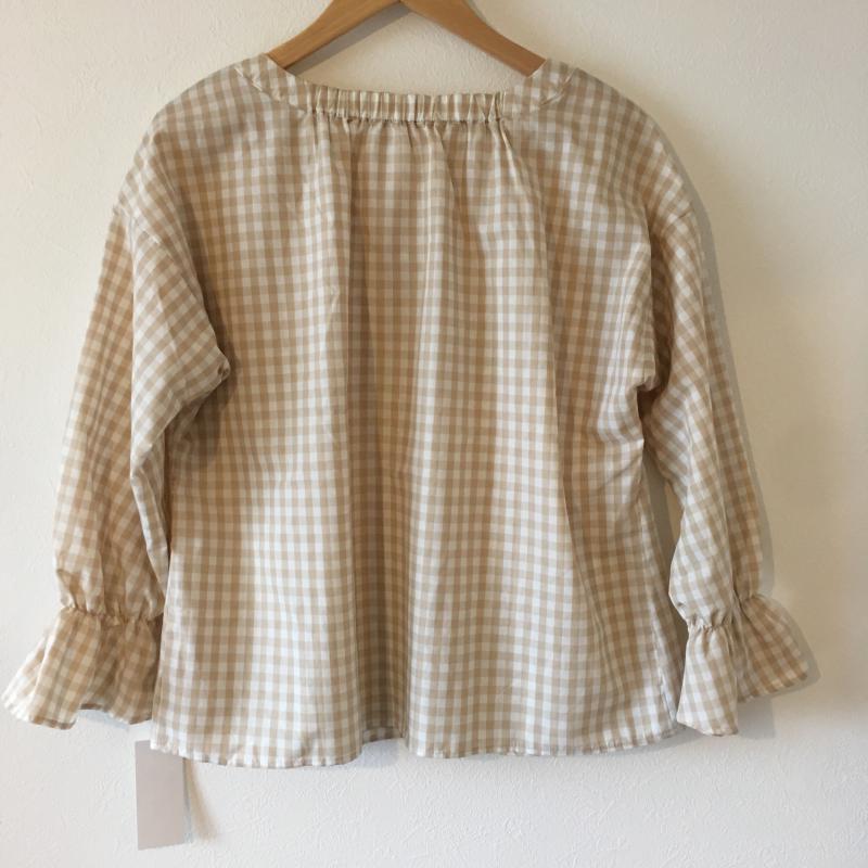 イーハイフンワールドギャラリー E hyphen world gallery シャツ、ブラウス 長袖 FREE チェック ベージュ / ベージュ /  レディース USED 古着 中古 10001559