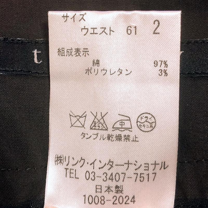 セオリー theory パンツ ショートパンツ ハーフパンツ 2 無地 茶 / ブラウン /  レディース USED 古着 中古 10001566
