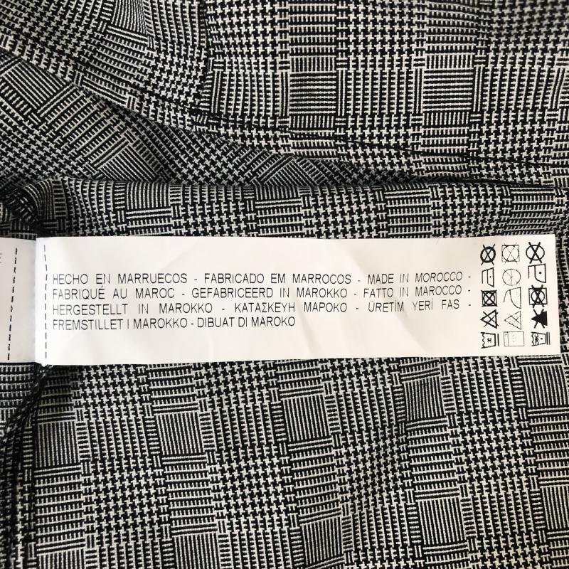ザラベーシック ZARA BASIC シャツ、ブラウス 七分袖 M 刺繍 X 幾何柄 白 / ホワイト / X 黒 / ブラック /  レディース USED 古着 中古 10001624