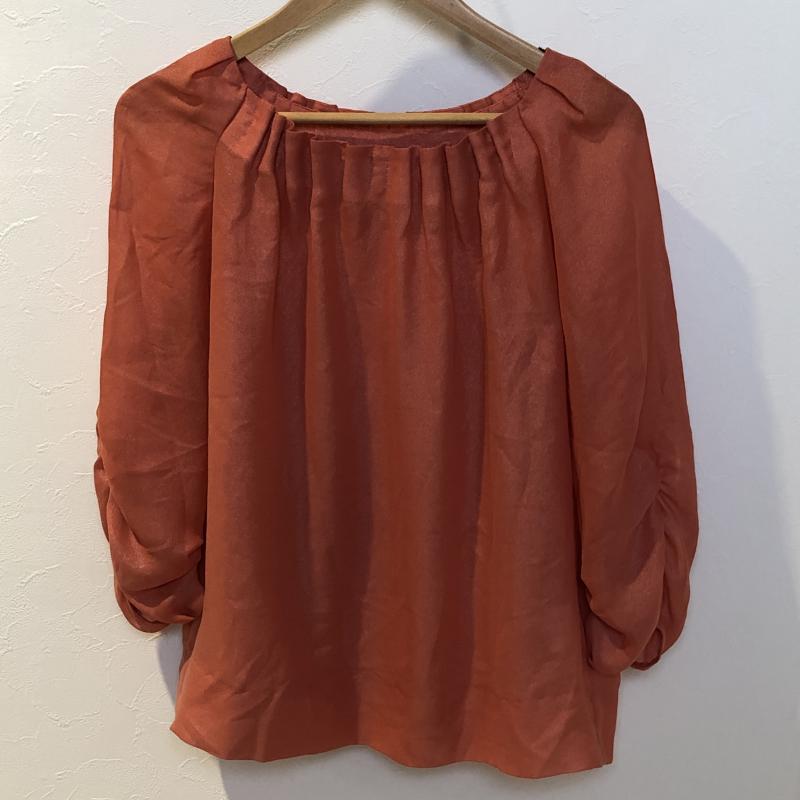 ボディードレッシングデラックス BODY DRESSING Deluxe シャツ、ブラウス 七分袖 38 無地 橙 / オレンジ /  レディース USED 古着 中古 10001674