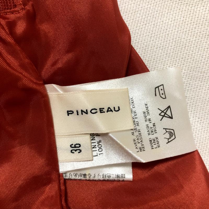 パンソー PINCEAU スカート ひざ丈スカート 36 無地 橙 / オレンジ /  レディース USED 古着 中古 10001682