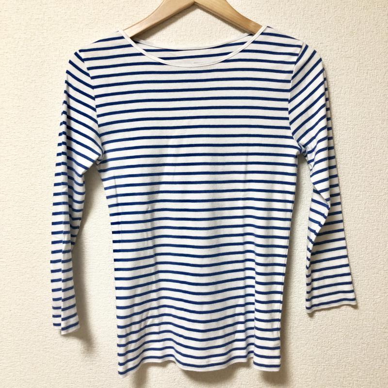 アナザーエディション Another Edition Tシャツ 長袖 ボーダー柄 青 / ブルー / X 白 / ホワイト /  レディース USED 古着 中古 10001731