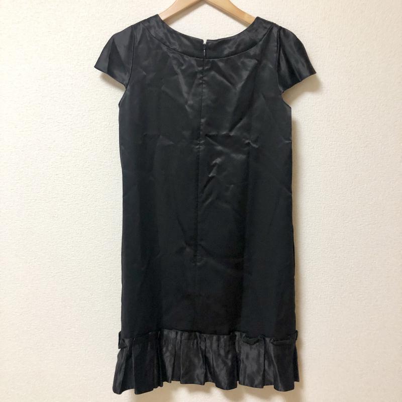 クローラ crolla ワンピース ひざ丈スカート 36 無地 黒 / ブラック /  レディース USED 古着 中古 10001740