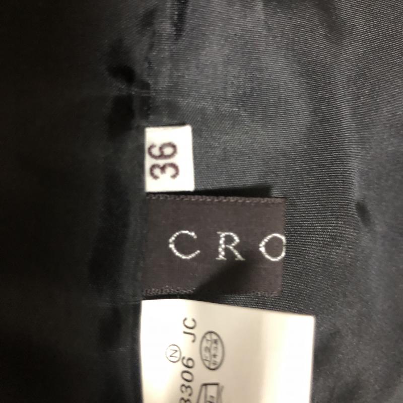 クローラ crolla ワンピース ひざ丈スカート 36 無地 黒 / ブラック /  レディース USED 古着 中古 10001740