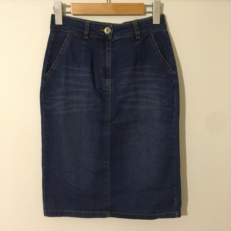 マーキュリービジュー MERCURY Bijou スカート ひざ丈スカート S 無地 インディゴ / インディゴ /  レディース USED 古着 中古 10001783