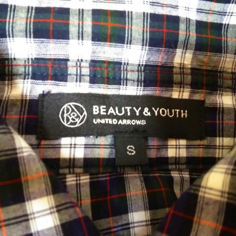 ビューティアンドユースユナイテッドアローズ BEAUTY&YOUTH UNITED ARROWS シャツ、ブラウス 長袖 S 無地 X チェック 青 / ブルー / X 白 / ホワイト / X 黒 / ブラック / X 赤 / レッド /  メンズ USED 古着 中古 10001967