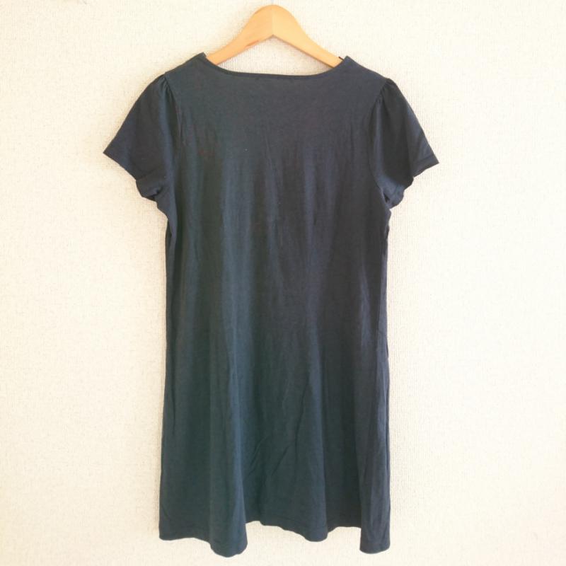ローラアシュレイロンドン LAURA ASHLEY london Tシャツ 半袖 無地 黒 / ブラック /  レディース USED 古着 中古 10002073