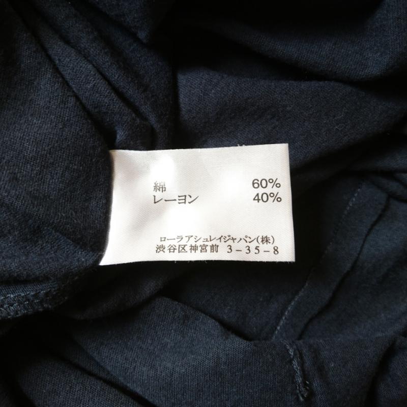 ローラアシュレイロンドン LAURA ASHLEY london Tシャツ 半袖 無地 黒 / ブラック /  レディース USED 古着 中古 10002073