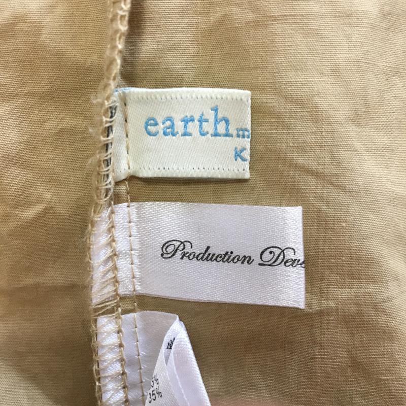 アースミュージックアンドエコロジー earth music&ecology ワンピース ひざ丈スカート 120cm 無地 X ドット 黒 / ブラック / X 灰 / グレー / X ベージュ / ベージュ /  ガールズ USED 古着 中古 10002156