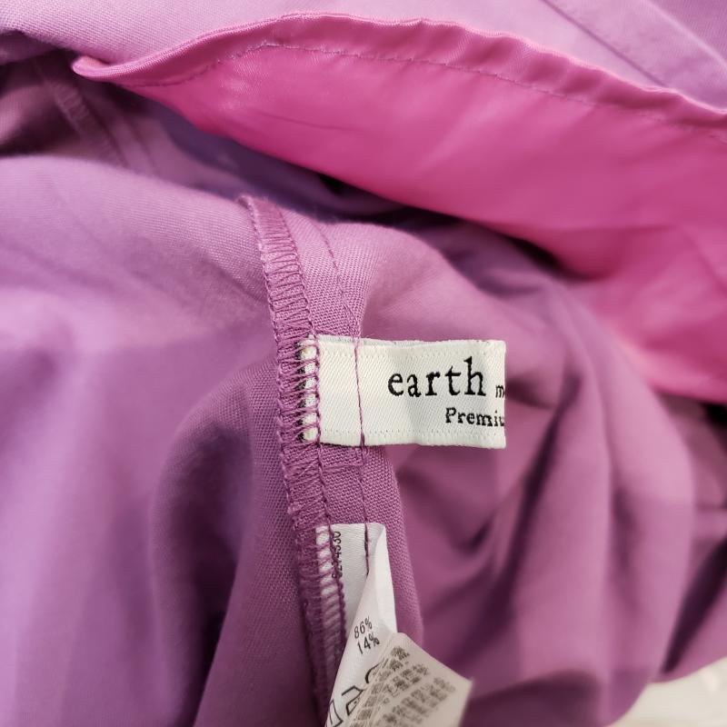 アースミュージックアンドエコロジー earth music&ecology スカート ロングスカート FREE 無地 紫 / パープル /  レディース USED 古着 中古 10002288