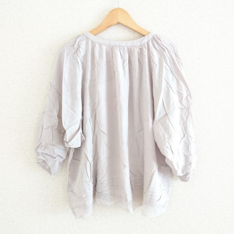 ショコラ フィネ ローブ chocol raffine robe カットソー 長袖 FREE 無地 ベージュ / ベージュ /  レディース USED 古着 中古 10002392