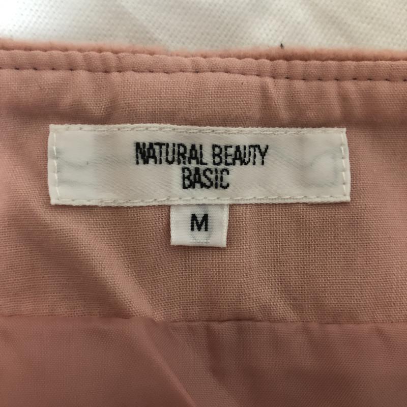 ナチュラルビューティーベーシック NATURAL BEAUTY BASIC スカート ミニスカート M 無地 桃 / ピンク /  レディース USED 古着 中古 10002405