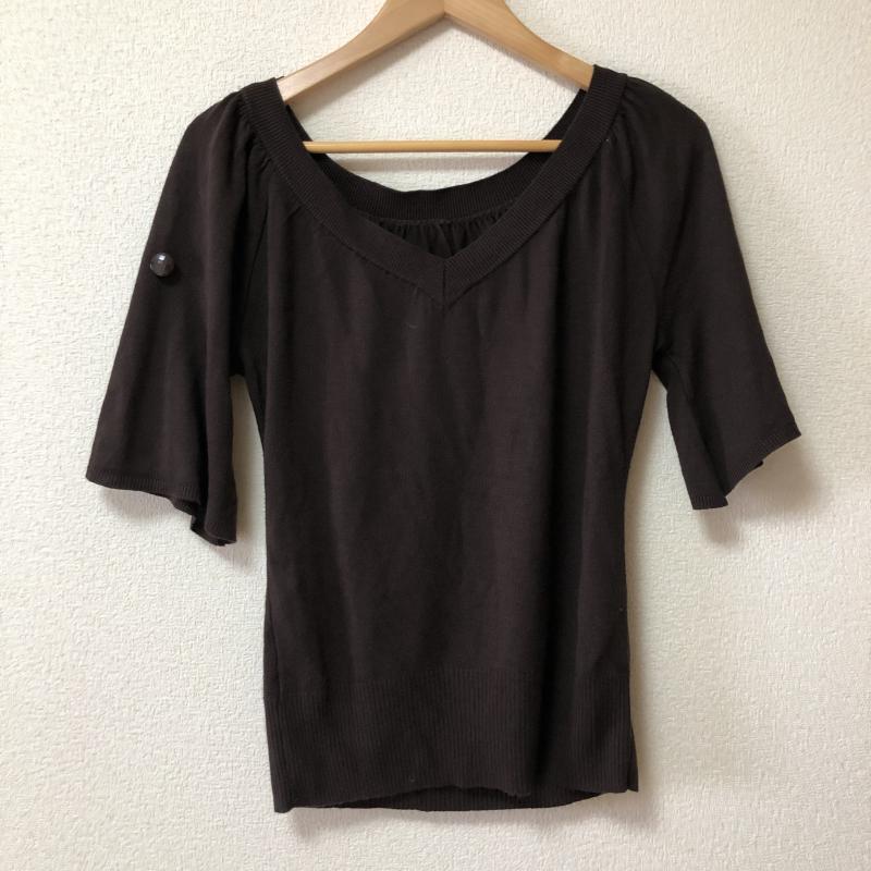 クードシャンス COUP DE CHANCE ニット、セーター 七分袖 38 無地 茶 / ブラウン /  レディース USED 古着 中古 10002442