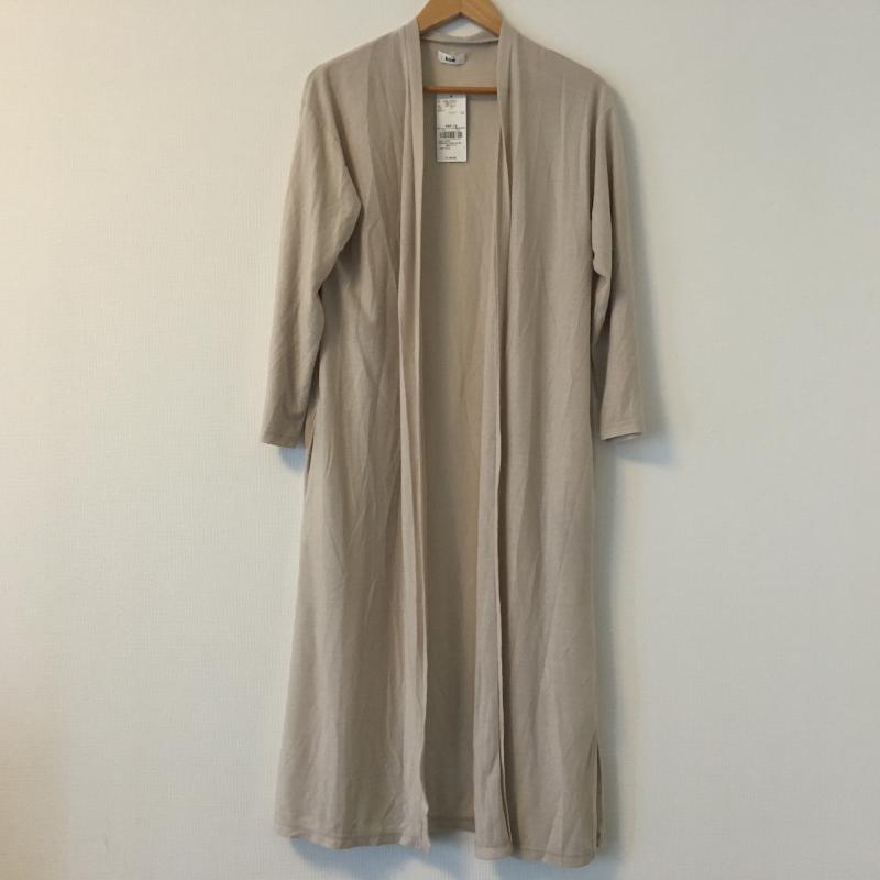 コエ koe カーディガン 長袖 FREE 無地 ベージュ / ベージュ /  レディース USED 古着 中古 10002457