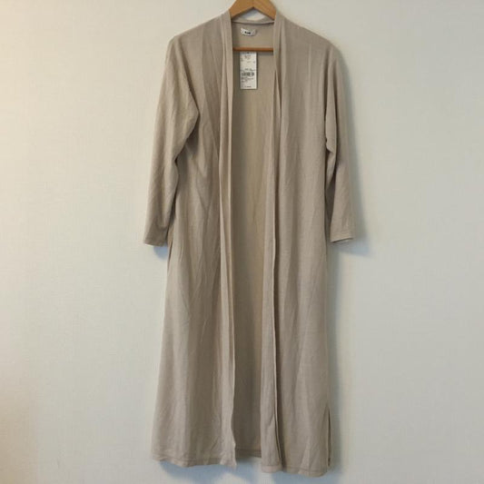 コエ koe カーディガン 長袖 FREE 無地 ベージュ / ベージュ /  レディース USED 古着 中古 10002457