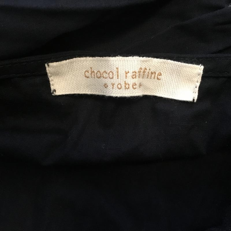 ショコラ フィネ ローブ chocol raffine robe シャツ、ブラウス 長袖 FREE 無地 紺 / ネイビー /  レディース USED 古着 中古 10002495