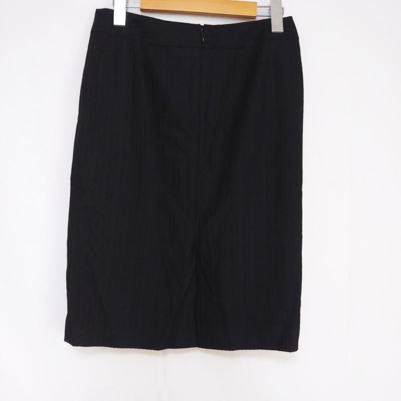 ユナイテッドアローズ UNITED ARROWS スカート ひざ丈スカート 38 無地 黒 / ブラック /  レディース USED 古着 中古 10002553