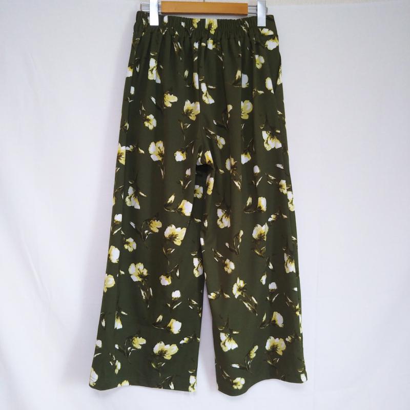 レイカズンフェバリ RAY CASSIN FAVORI パンツ スラックス FREE 花柄 緑 / グリーン /  レディース USED 古着 中古 10002571