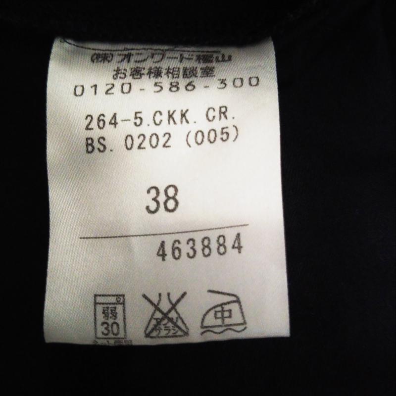 プライドグライド prideglide カットソー 半袖 38 無地 黒 / ブラック /  レディース USED 古着 中古 10002628