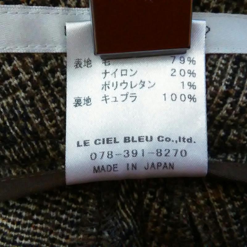 アンシャントマン ENCHANTEMENT パンツ ショートパンツ 36インチ チェック 黒 / ブラック / X 茶 / ブラウン /  レディース USED 古着 中古 10002682