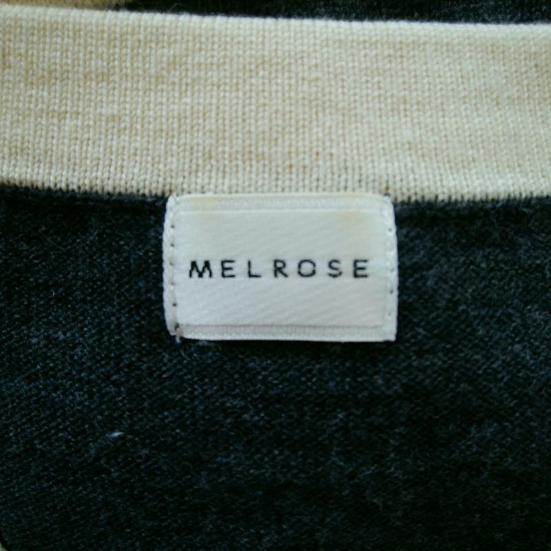メルローズ MELROSE ワンピース ミニスカート 無地 灰 / グレー / X 白 / ホワイト /  レディース USED 古着 中古 10002702