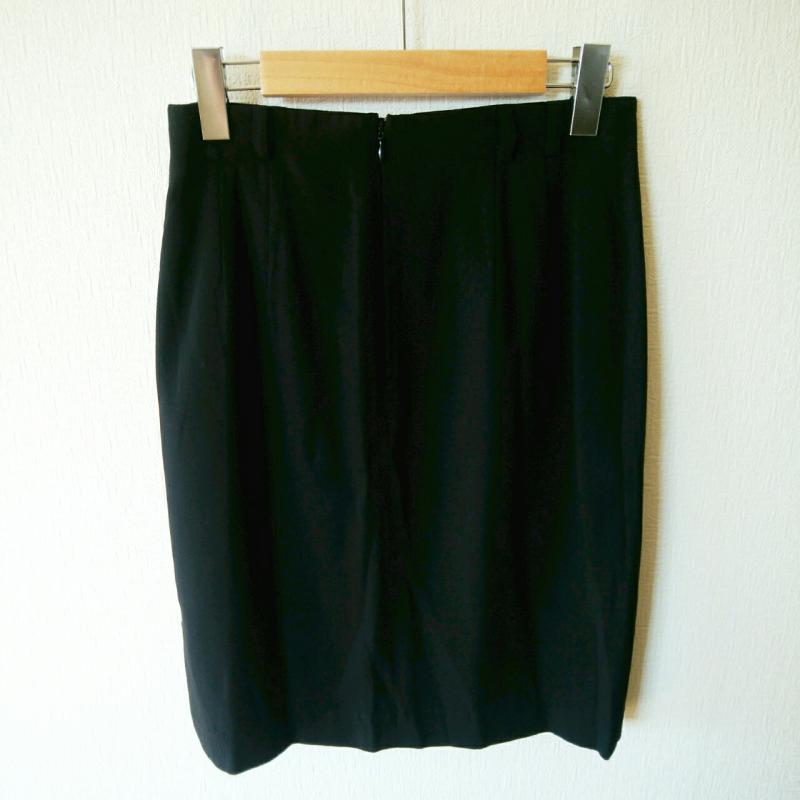 エンスウィート ENSUITE スカート ひざ丈スカート 3 無地 黒 / ブラック /  レディース USED 古着 中古 10002739