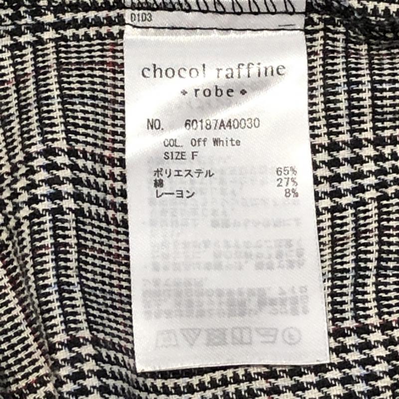 ショコラ フィネ ローブ chocol raffine robe シャツ、ブラウス 長袖 FREE チェック 灰 / グレー / X 白 / ホワイト / X 黒 / ブラック / X 赤 / レッド /  レディース USED 古着 中古 10002835