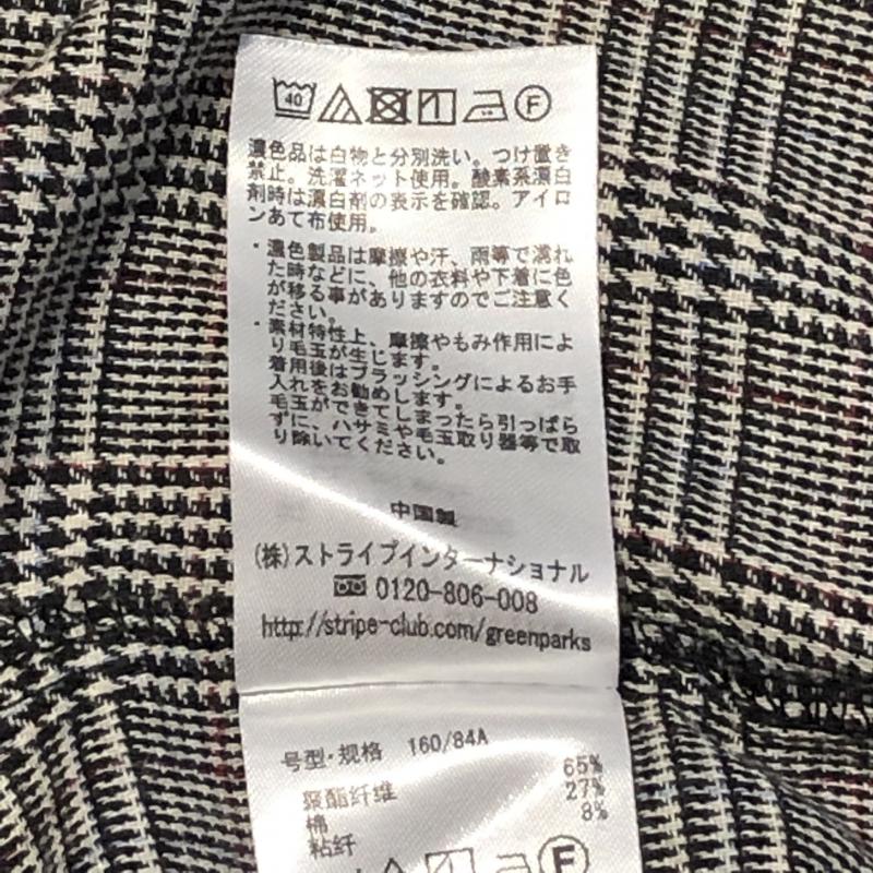 ショコラ フィネ ローブ chocol raffine robe シャツ、ブラウス 長袖 FREE チェック 灰 / グレー / X 白 / ホワイト / X 黒 / ブラック / X 赤 / レッド /  レディース USED 古着 中古 10002835