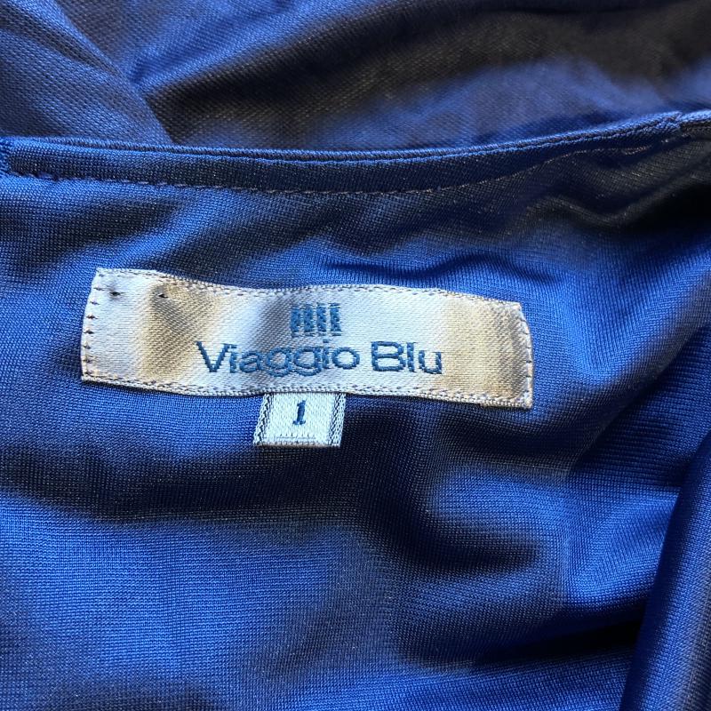 ビアッジョブルー Viaggio Blu ワンピース ミニスカート 1 無地 青 / ブルー /  レディース USED 古着 中古 10002863