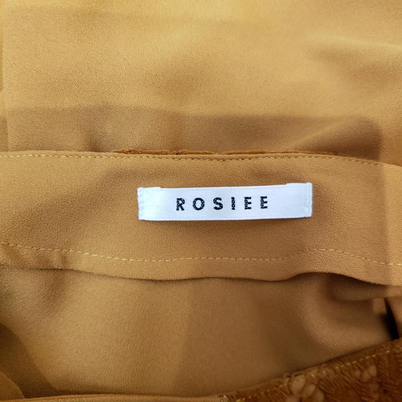 ロージー ROSIEE カットソー 長袖 S 無地 ベージュ / ベージュ /  レディース USED 古着 中古 10002963